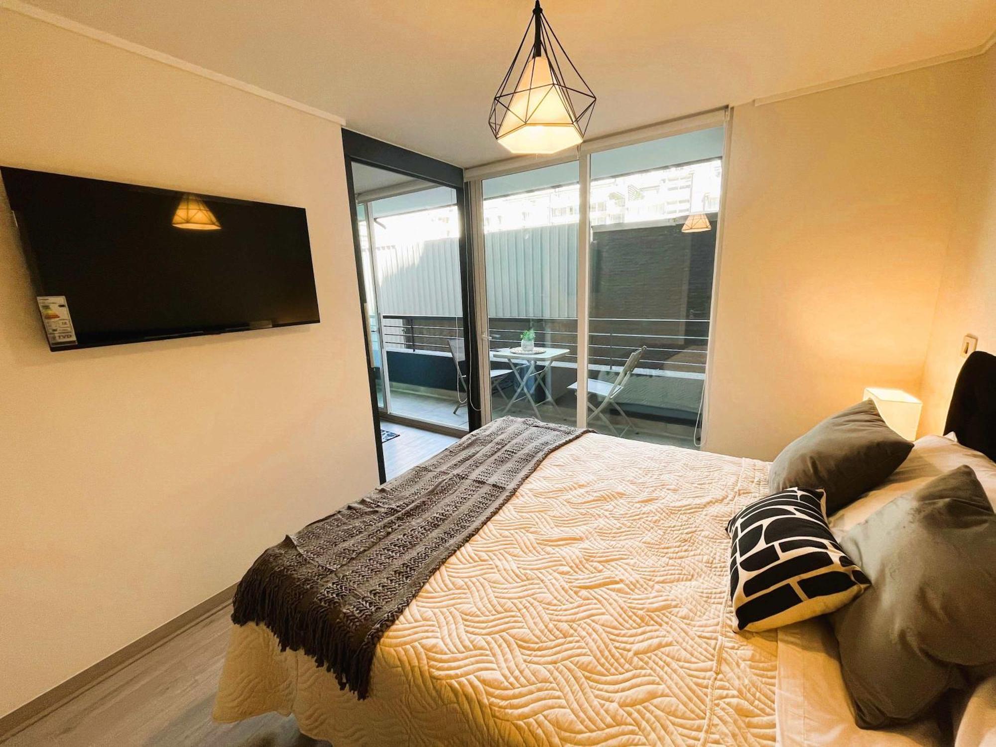 Hom I Depto 1d1b 2pax Nuevo Y Comodo Apartamento Santiago